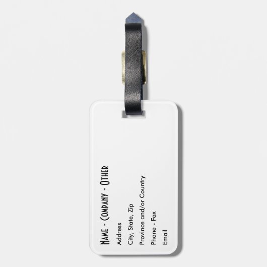 Fliegenfischerei anpassen gepäckanhänger (Rückseite vertikal)