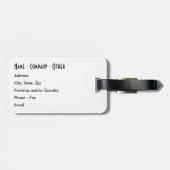 Fliegenfischerei anpassen gepäckanhänger (Rückseite horizontal)