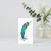 Fliegenfischerei anpassen visitenkarte (Stehend Vorderseite)