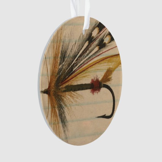 Fliegenfischerei auf Papier Ornament (Vorderseite)