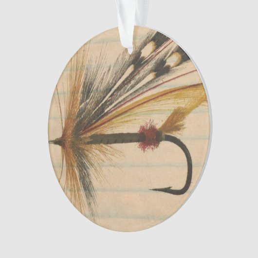 Fliegenfischerei auf Papier Ornament (Vorderseite)