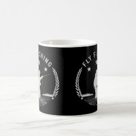 Fliegenfischerei Braune Forellen Fly Fisherman Gra Kaffeetasse