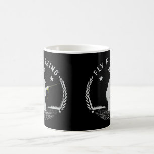 Fliegenfischerei Braune Forellen Fly Fisherman Gra Kaffeetasse