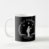 Fliegenfischerei Braune Forellen Fly Fisherman Gra Kaffeetasse (Links)
