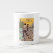 Fliegenfischerei für Frauen - Curry, Alaska Jumbo-Tasse (Rechts)