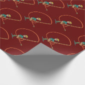 Fliegenfischerei Geschenkpapier (Ecke)