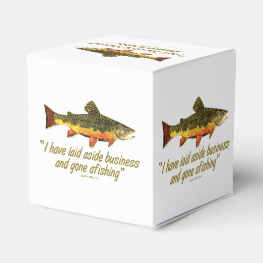 Fliegenfischerei Geschenkschachtel (Rückseite)