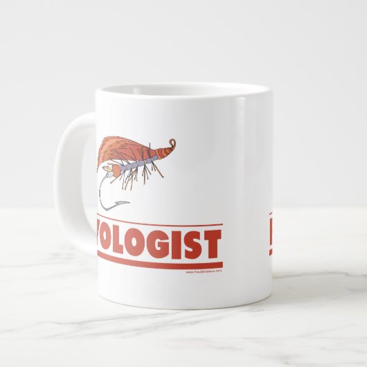 Fliegenfischerei Jumbo-Tasse (Vorderseite Links)