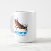 Fliegenfischerei Kaffeetasse (Vorderseite Links)