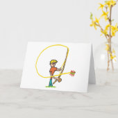 Fliegenfischerei Karte (Gelbe Blume)