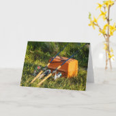 Fliegenfischerei Karte (Gelbe Blume)