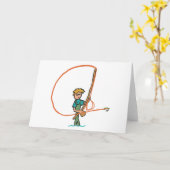 Fliegenfischerei Karte (Gelbe Blume)