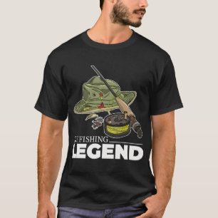 Fliegenfischerei-Legende für den besten Fischer am T-Shirt