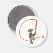 Fliegenfischerei Magnet (Vorderseite/Rückseite)
