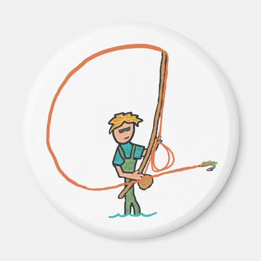 Fliegenfischerei Magnet (Vorne)