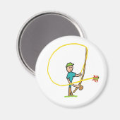 Fliegenfischerei Magnet (Vorderseite/Rückseite)
