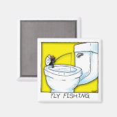 Fliegenfischerei Magnet (Vorderseite/Rückseite)