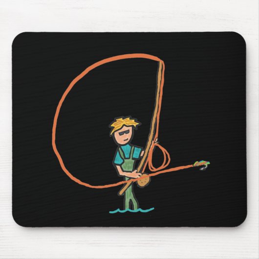 Fliegenfischerei Mousepad (Vorne)