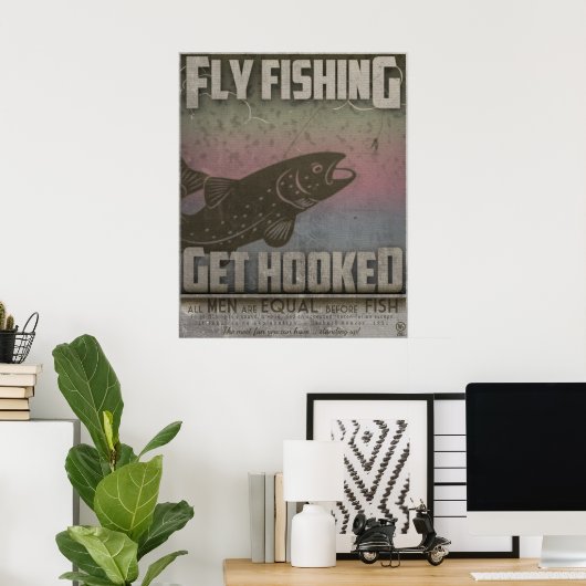 Fliegenfischerei Poster (Heimbüro)