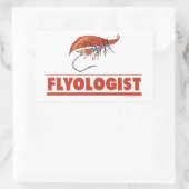 Fliegenfischerei Rechteckiger Aufkleber (Tasche)