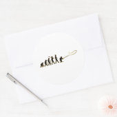 Fliegenfischerei Runder Aufkleber (Umschlag)