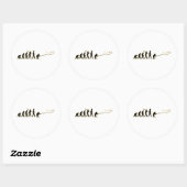 Fliegenfischerei Runder Aufkleber (Blatt)