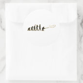 Fliegenfischerei Runder Aufkleber (Tasche)