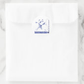 Fliegenfischerei Runder Aufkleber (Tasche)