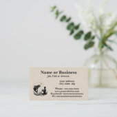 Fliegenfischerei-Silhouette Visitenkarte (Stehend Vorderseite)