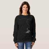 Fliegenfischerei Sweatshirt (Vorne ganz)