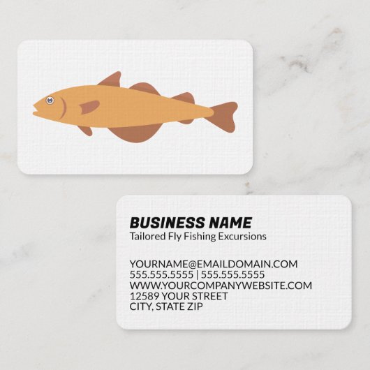 Fliegenfischerei Visitenkarte (Vorne/Hinten)