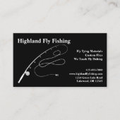 Fliegenfischerei Visitenkarte (Vorderseite)
