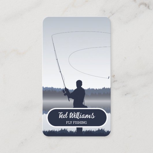 Fliegenfischerei Visitenkarte (Vorderseite)