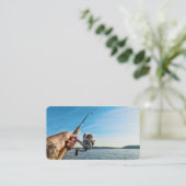 Fliegenfischerei Visitenkarte (Stehend Vorderseite)