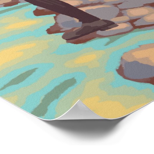 FliegenfischereiUtah Poster (Ecke)