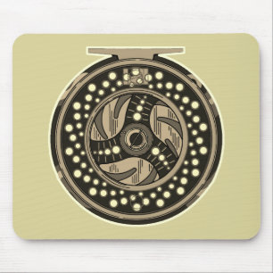 Fliegenfischerrolle Mousepad