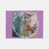 Fliegenfliege macht nicht zu einer Pferdefliege Fleecedecke (Vorderseite (Horizontal))