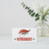Fliegenfliegerei Fliegenfischer FLYOLOGIST Visitenkarte (Stehend Vorderseite)