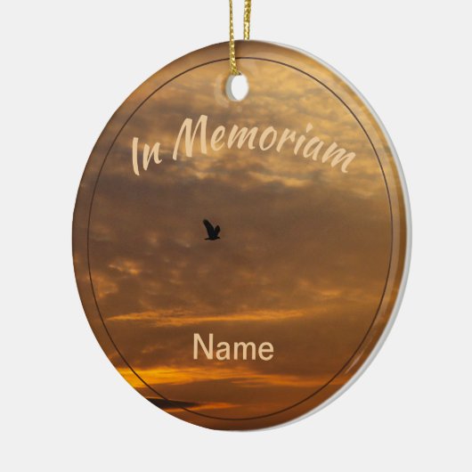 Fliegenfrei Personalisiert Keramik Ornament (Links)
