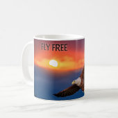 Fliegenfreier Adler Kaffeetasse (Vorderseite Links)