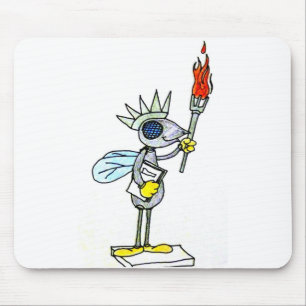 Fliegenfreiheitsstatue Mousepad