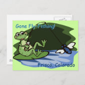Fliegenfrosch-Postkarte Postkarte (Vorne/Hinten)