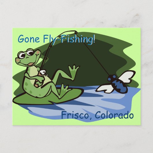 Fliegenfrosch-Postkarte Postkarte (Vorderseite)