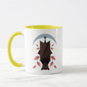 Fliegenfuchs-Tasse gelb Tasse (Links)