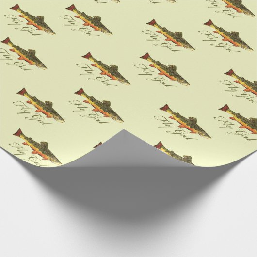 Fliegengal für Frauen Geschenkpapier (Ecke)