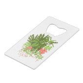 Fliegengarten Geldbeutel Flaschenöffner (Rückseite Schrägansicht)