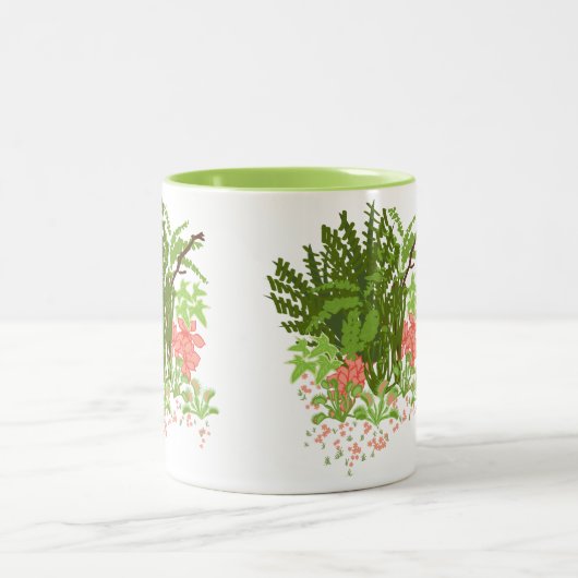 Fliegengarten Zweifarbige Tasse (Mittel)