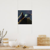 Fliegengebirgslandschaft Alien Poster (Küche)