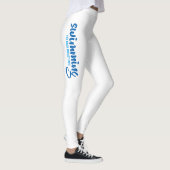 Fliegengeburtfreier typografischer Text Leggings (Rechts)