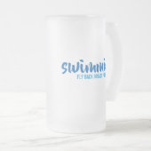 Fliegengeburtfreier typografischer Text Mattglas Bierglas (VorderseiteRechts)